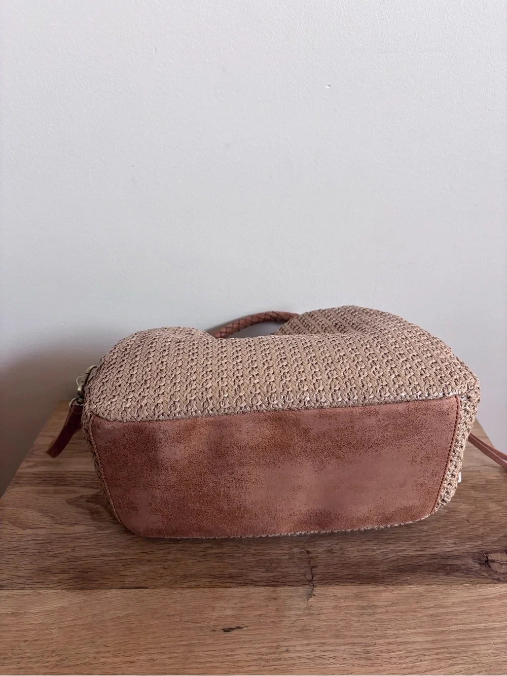 NWT HOBO Darling Small Satchel Crossbody Bag Purse - Meadow Woven Straw - Picture 12 of 14